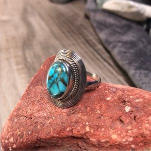 Mojave Turquoise Sterling Ring 8